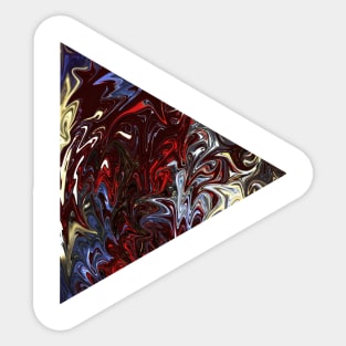 ABSTRACT PLAY BUTTON Sticker